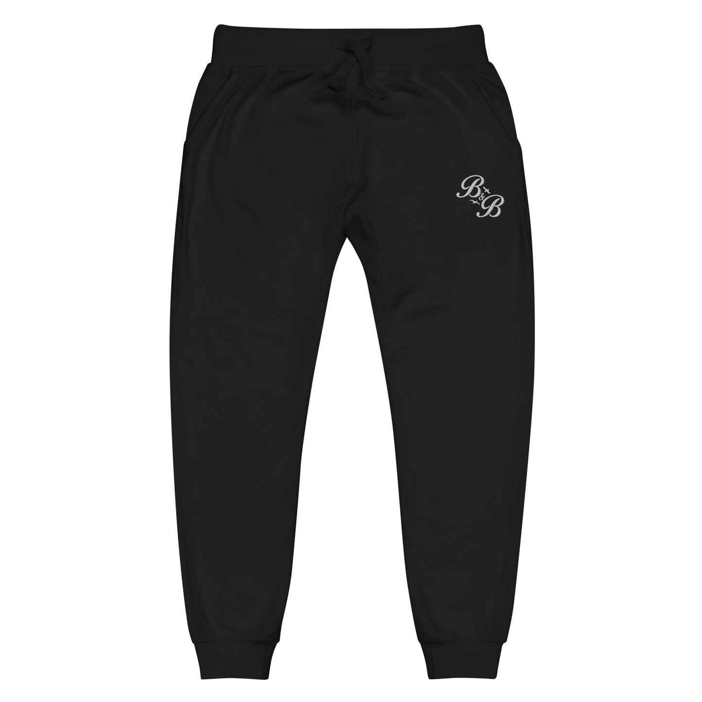 B & B Embroidered fleece sweatpants